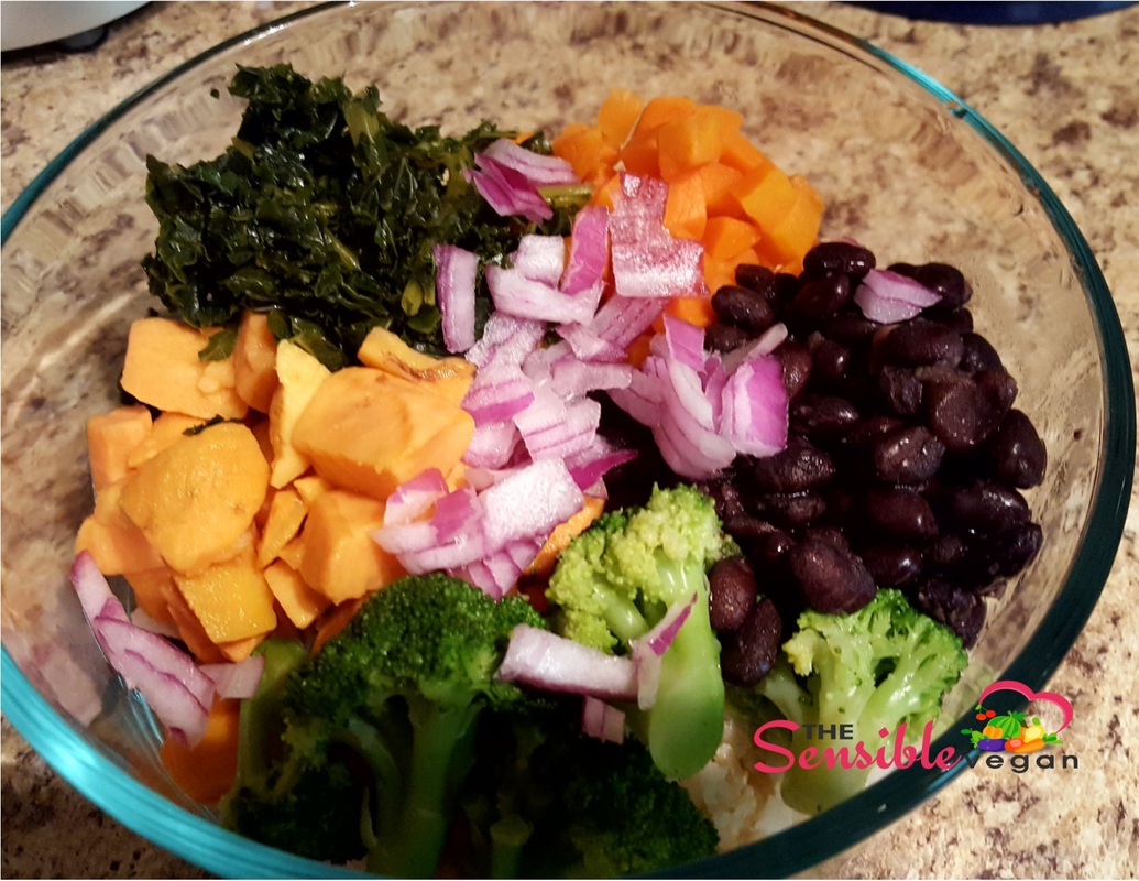 colorful veggie bowl